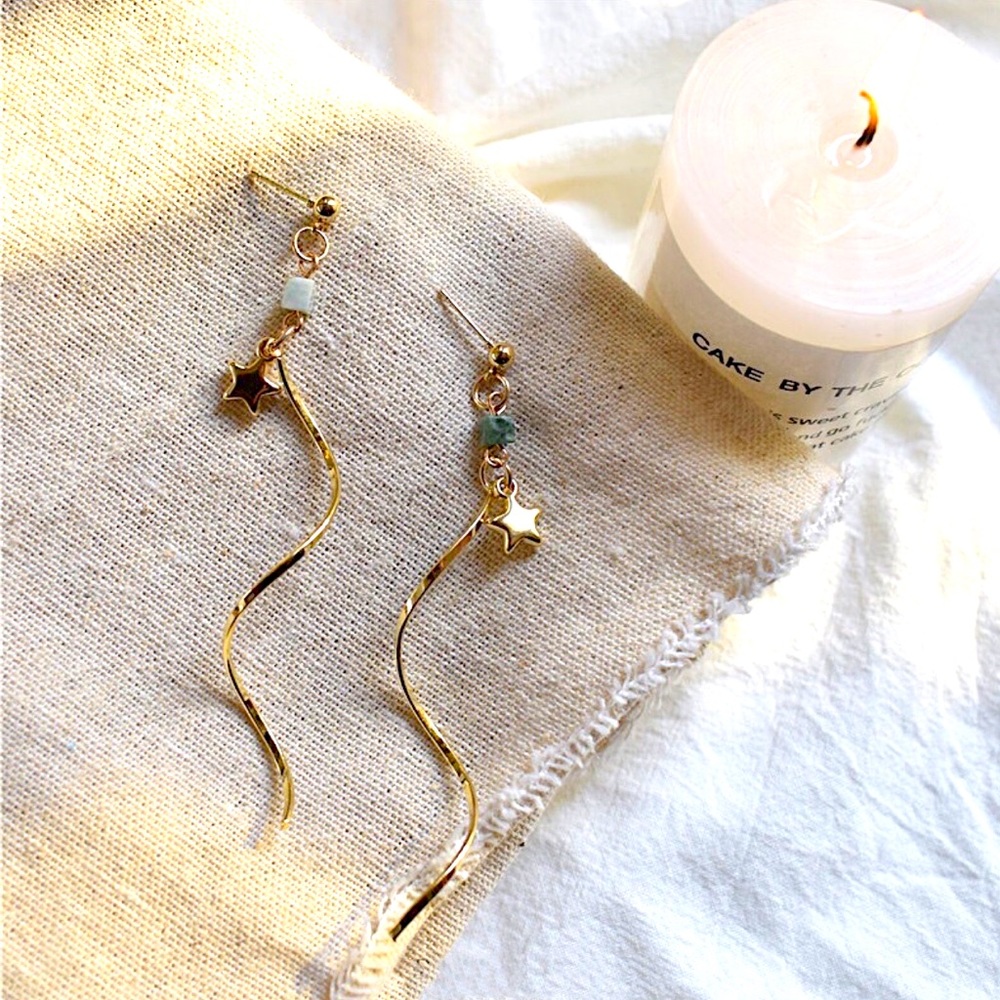 S-shape Sterling Sliver Stud Earrings